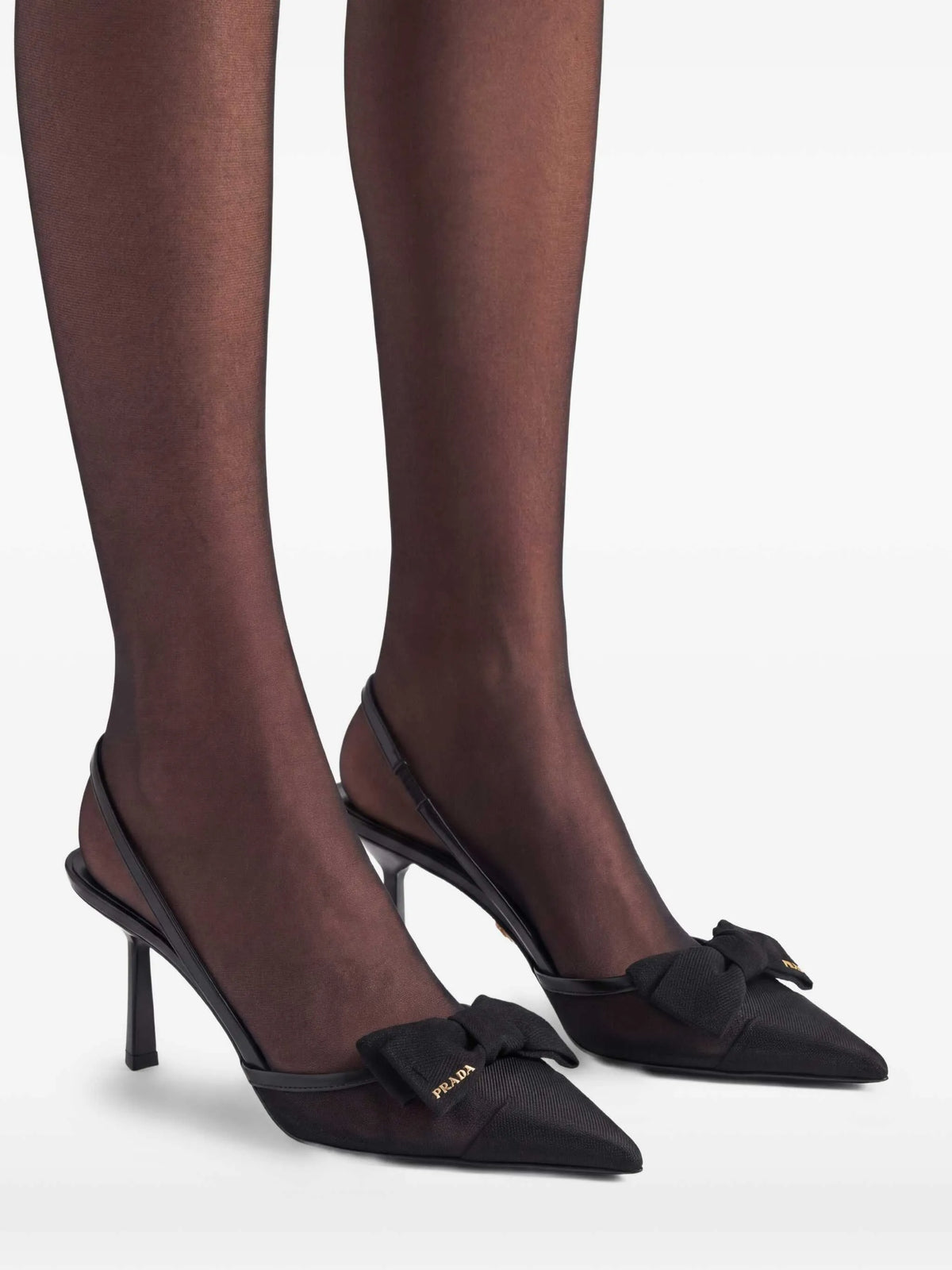 Prada - Bow Pointed-toe Pumps