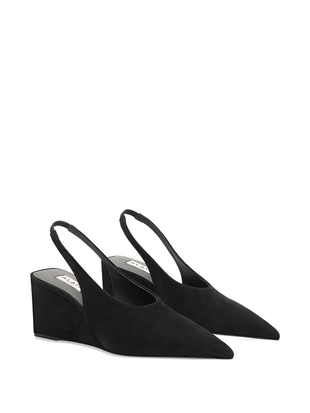 Alaïa - Cube Pointy Wedge Slingback Pumps