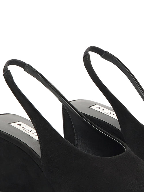 Alaïa - Cube Pointy Wedge Slingback Pumps