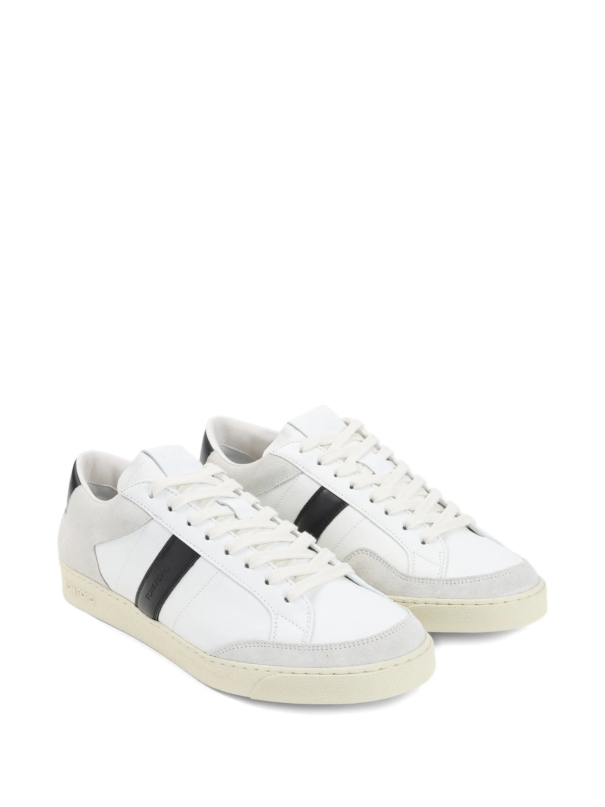Tom Ford - Grain Leather And Suede Blake Sneakers
