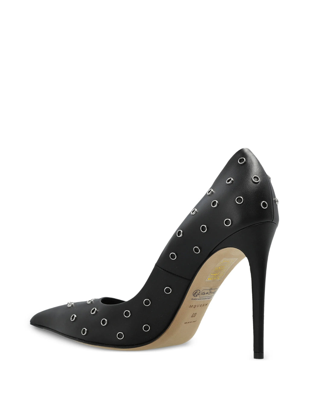 Alexander McQueen - Skull Eyelet Pointed-toe Pumps