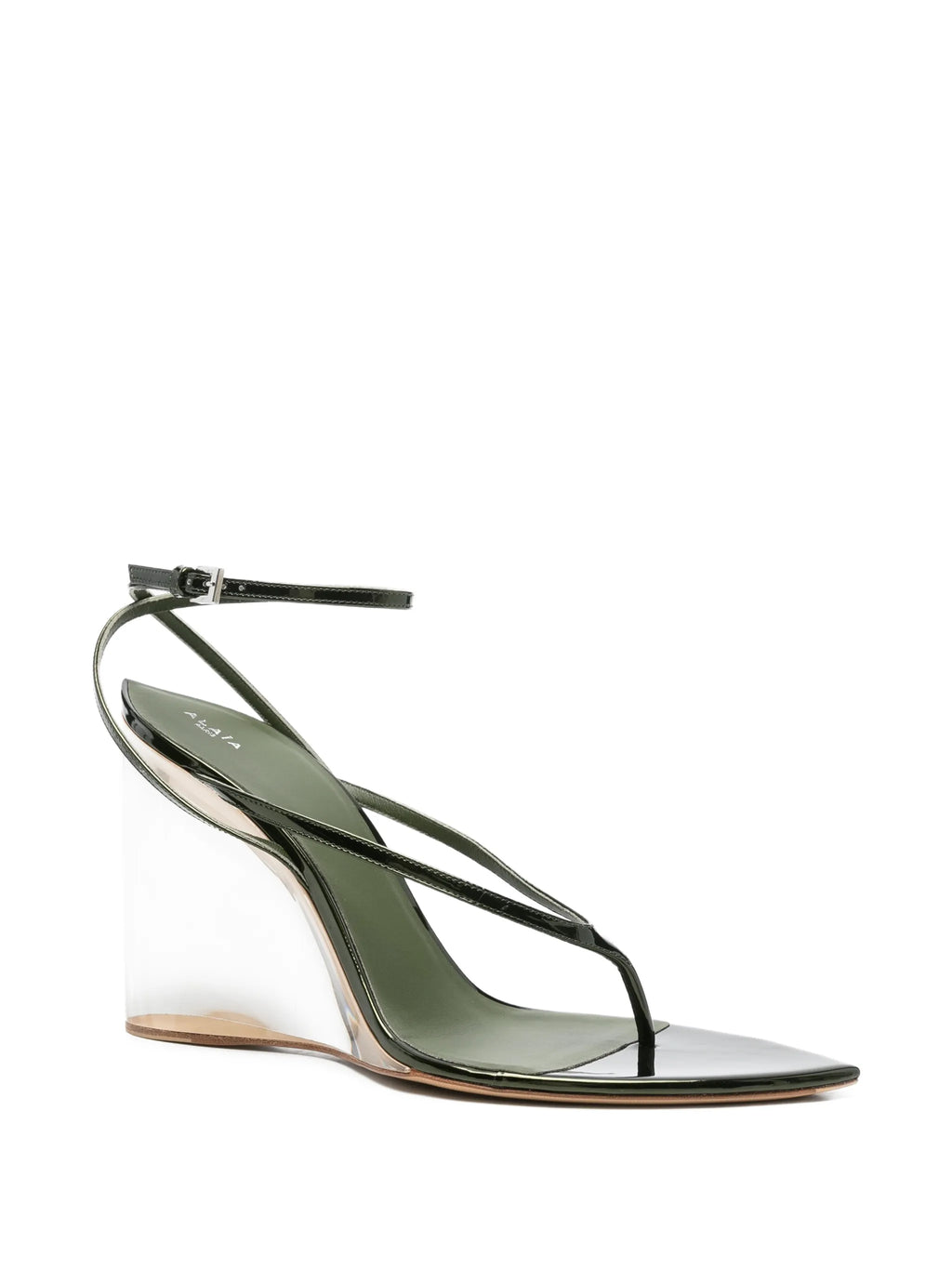 Alaïa - Invisible Thong Sandals In Mirror Calfskin