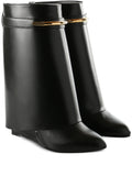 Givenchy - Shark Pinch Ankle Boots In Leather