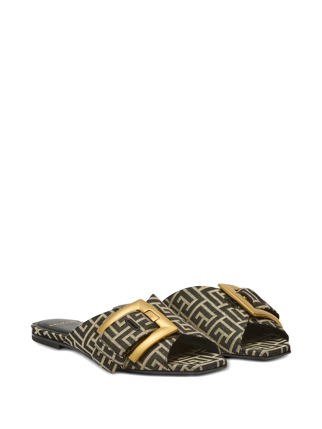 Balmain - Anthem Monogram-pattern Sandals