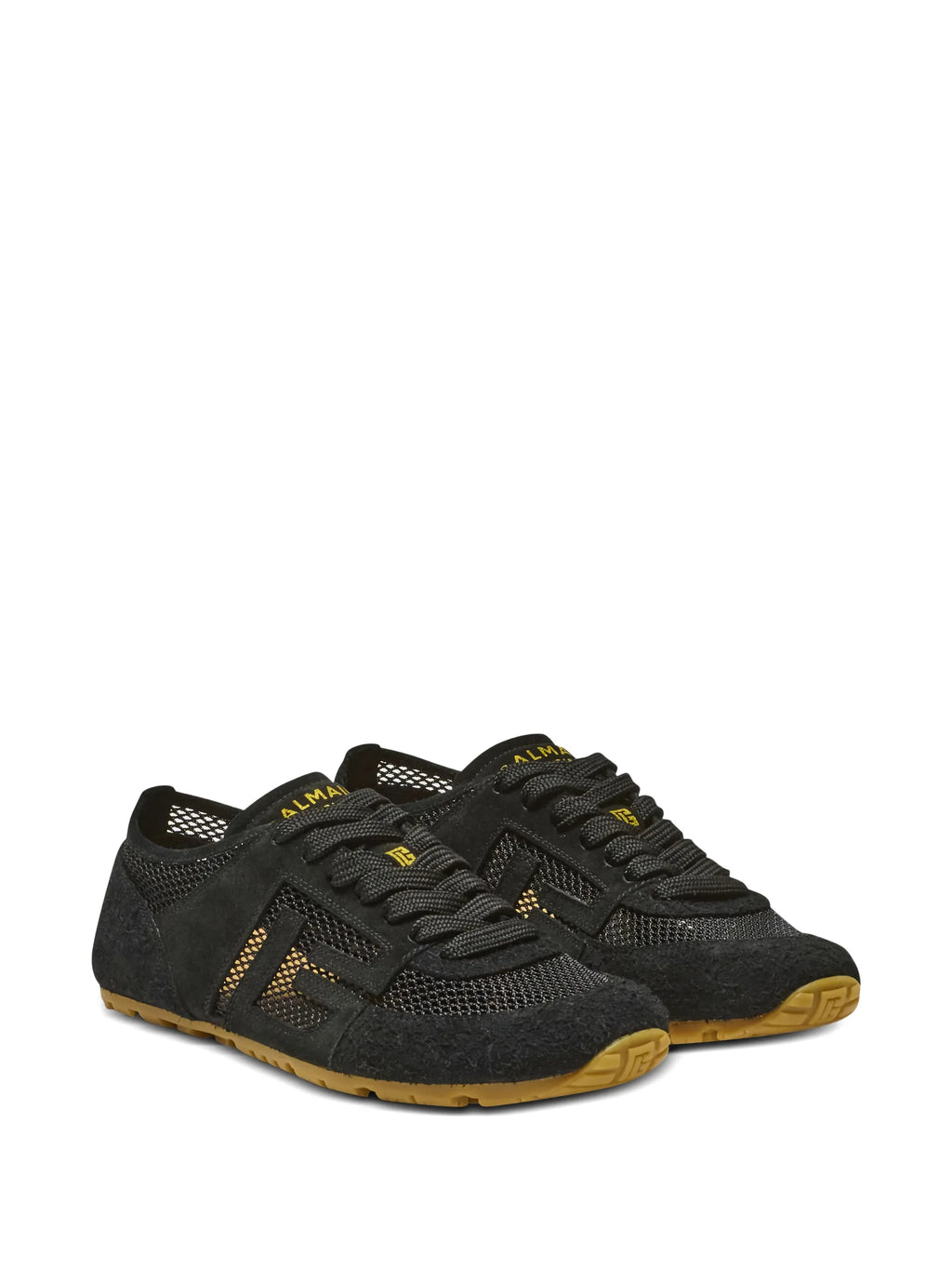 Balmain - Racer 45 Trainers In Calfskin, Suede And Nylon