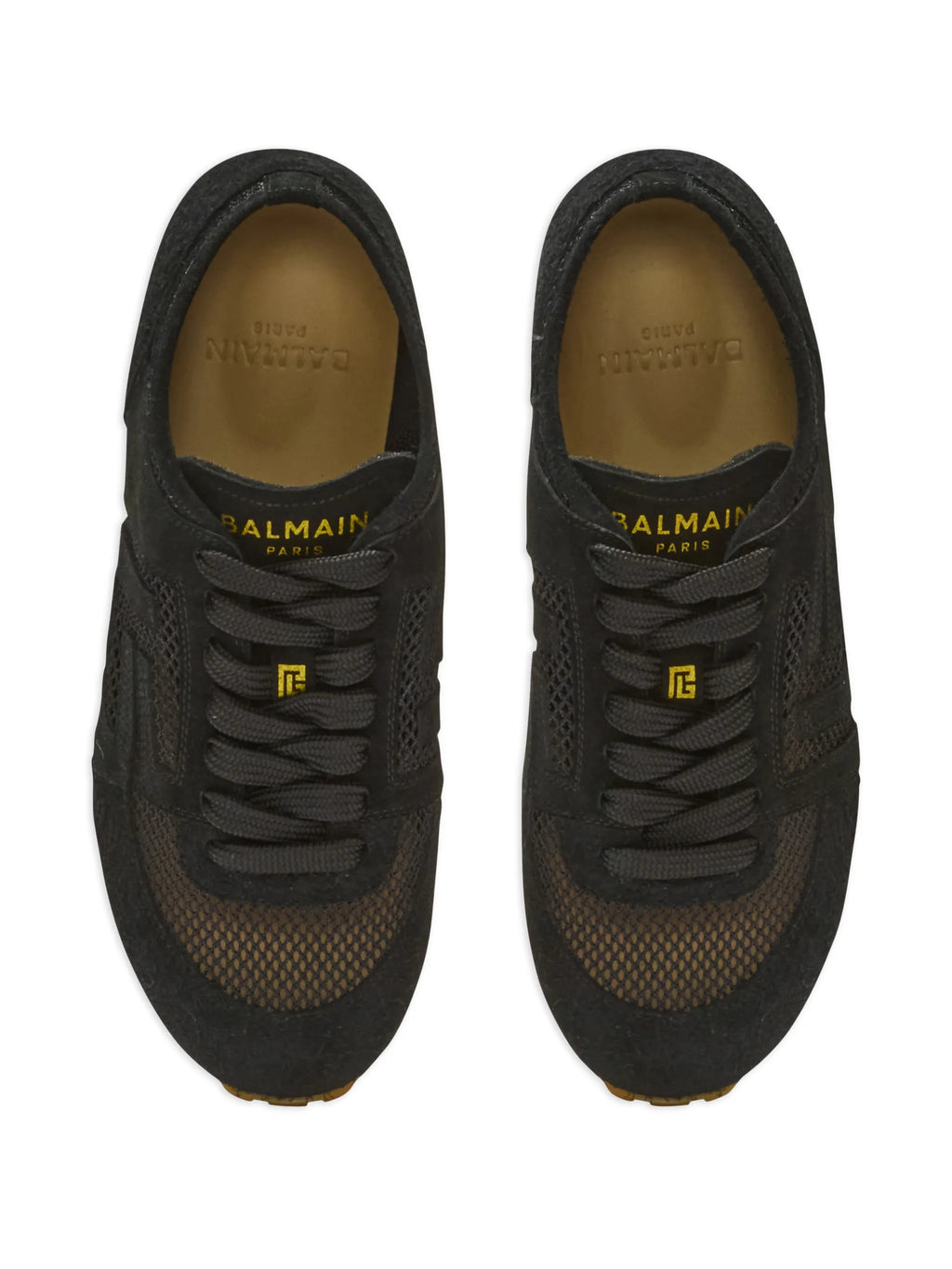 Balmain - Racer 45 Trainers In Calfskin, Suede And Nylon