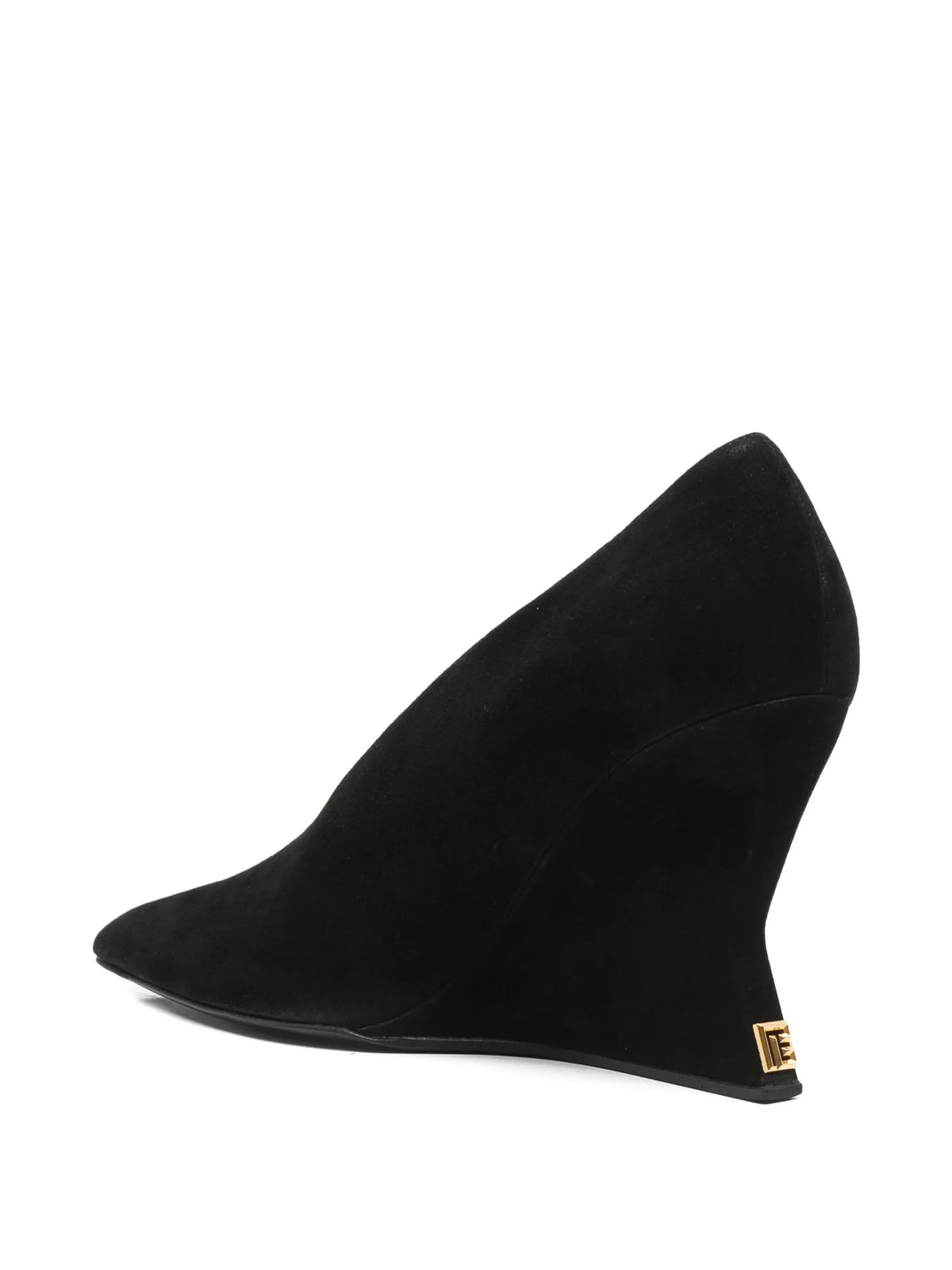 Balmain - Suede Wedge-heel Pumps