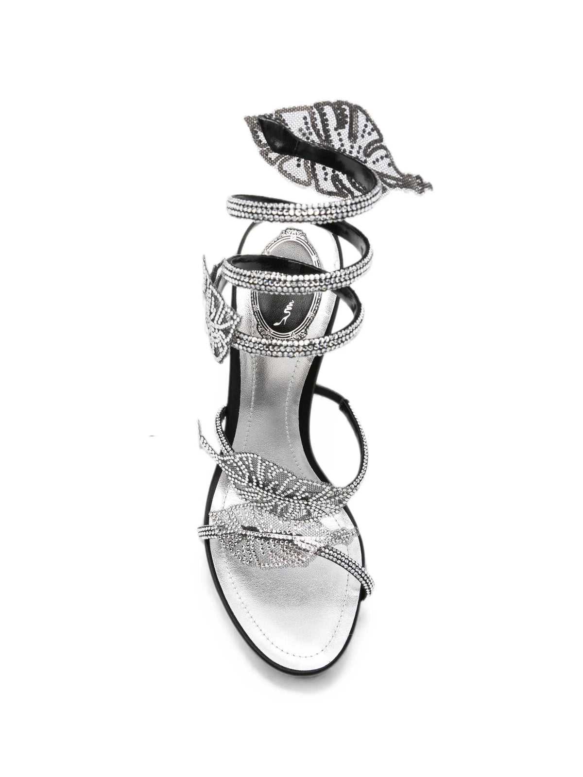 René Caovilla - Leaf Crystal-embellished Heeled Sandals