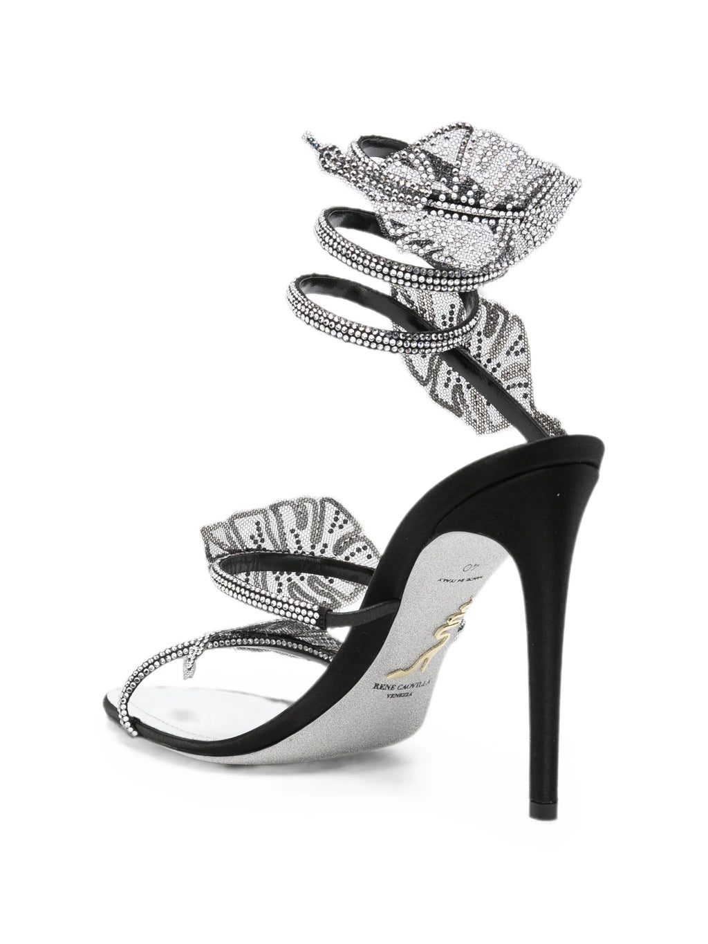 René Caovilla - Leaf Crystal-embellished Heeled Sandals