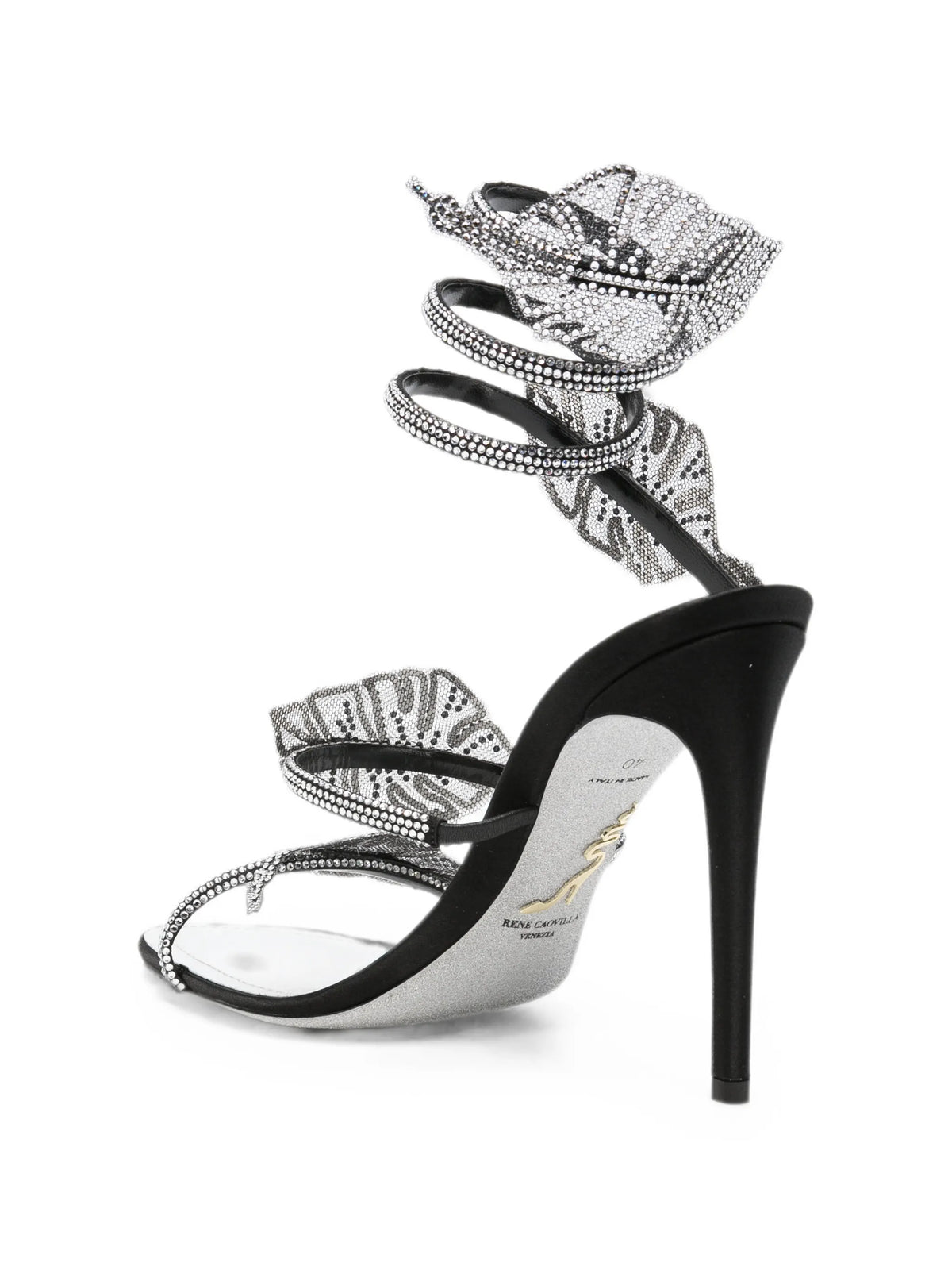 René Caovilla - Leaf Crystal-embellished Heeled Sandals