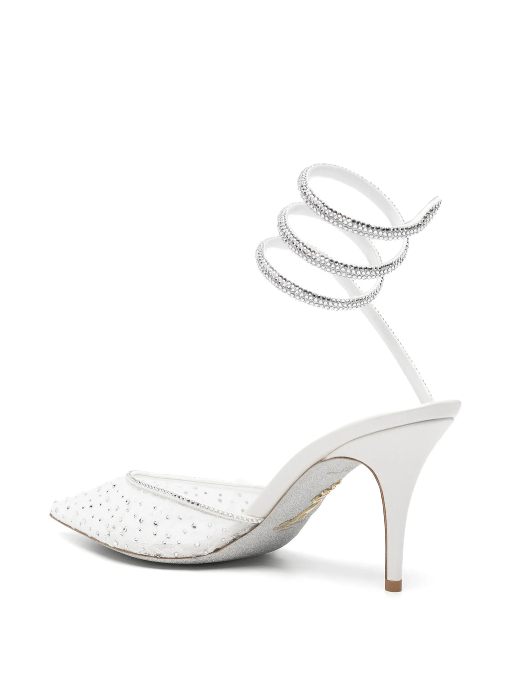 René Caovilla - Belle Crystal-embellished Lace Pumps