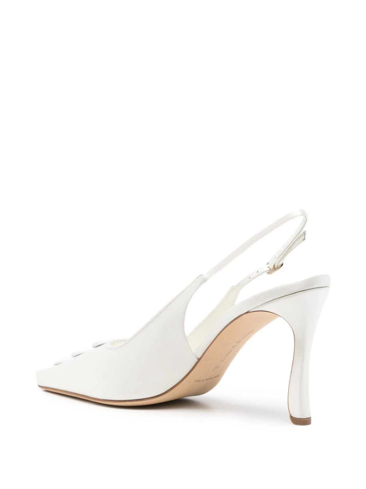 Manolo Blahnik - Alexa Button-embellished Slingback Pumps