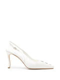 Manolo Blahnik - Alexa Button-embellished Slingback Pumps