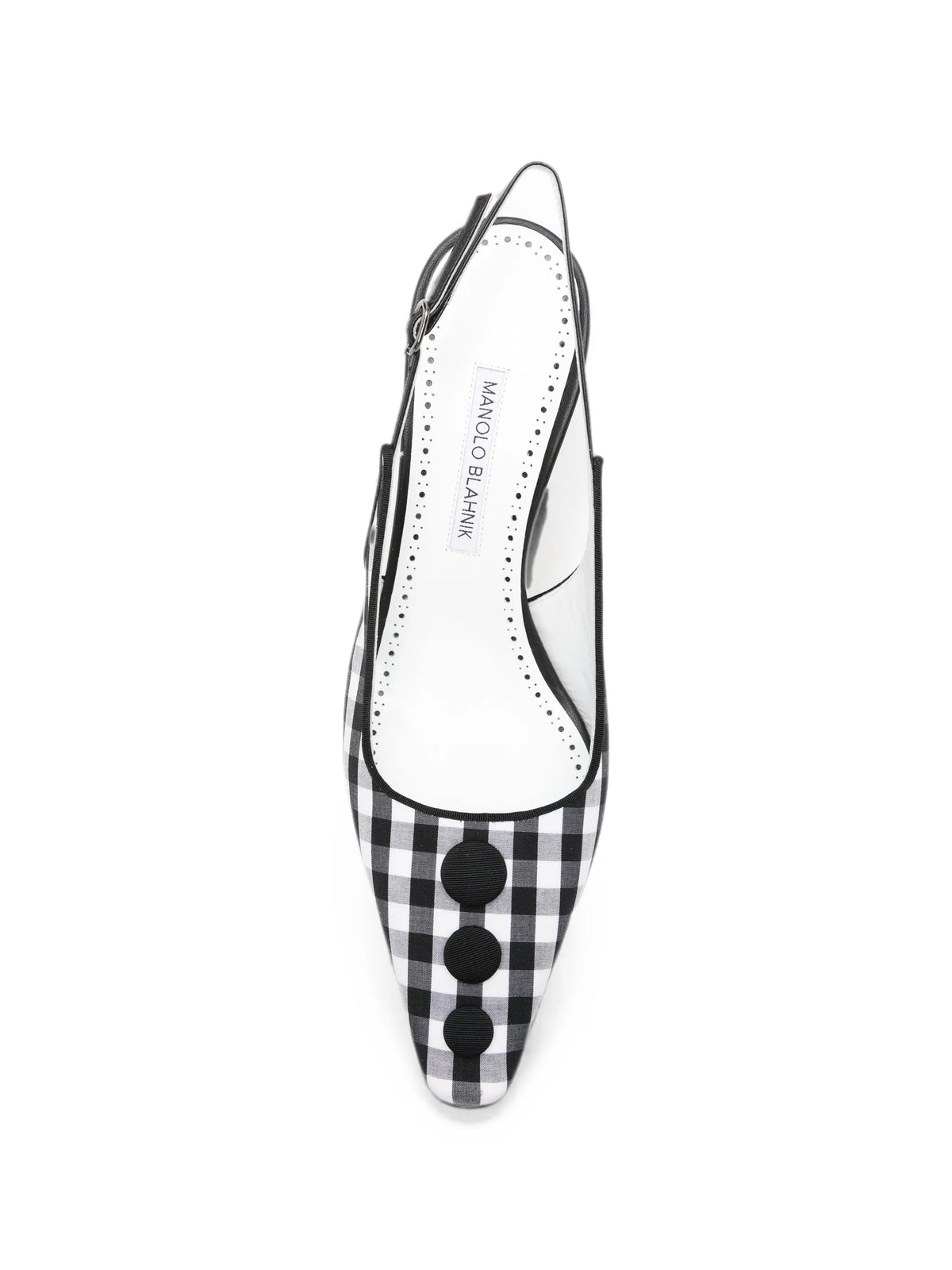 Manolo Blahnik - Alexa Check-pattern Heeled Pumps
