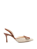 Manolo Blahnik - Mayslibi Buckle-detail Raffia Pumps
