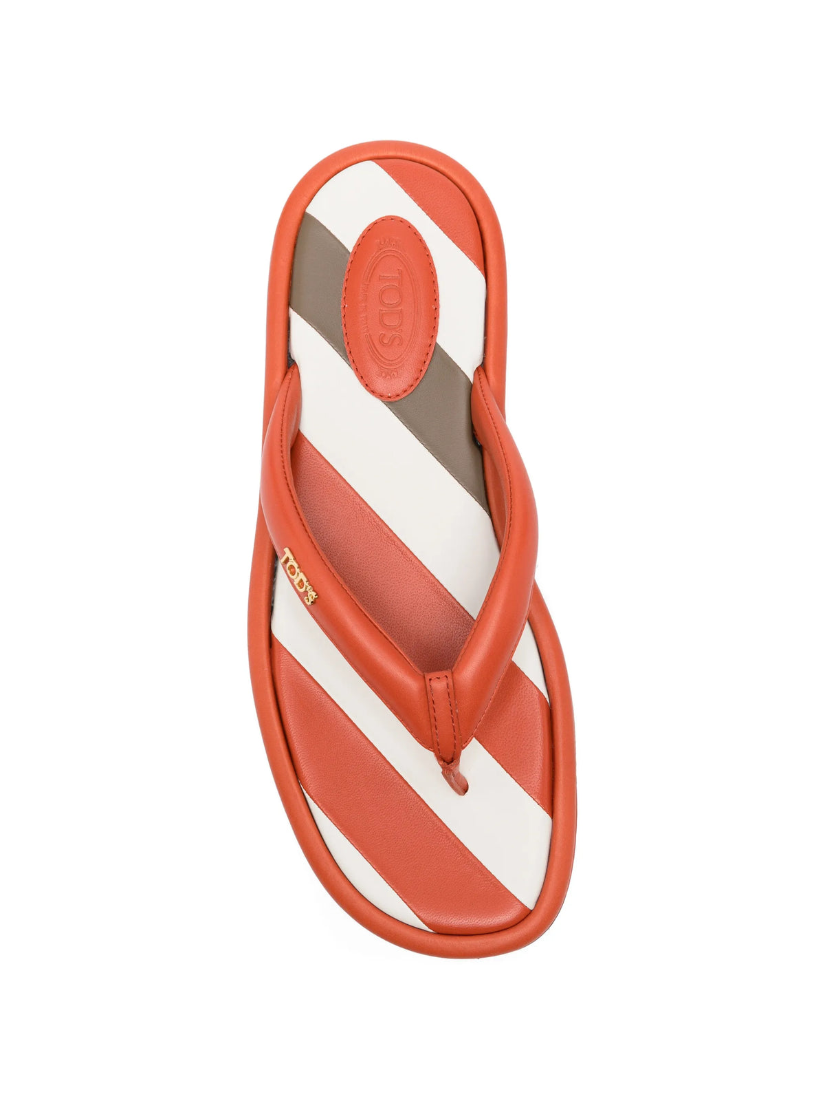 Tod's - Stripe Detail Flip Flops