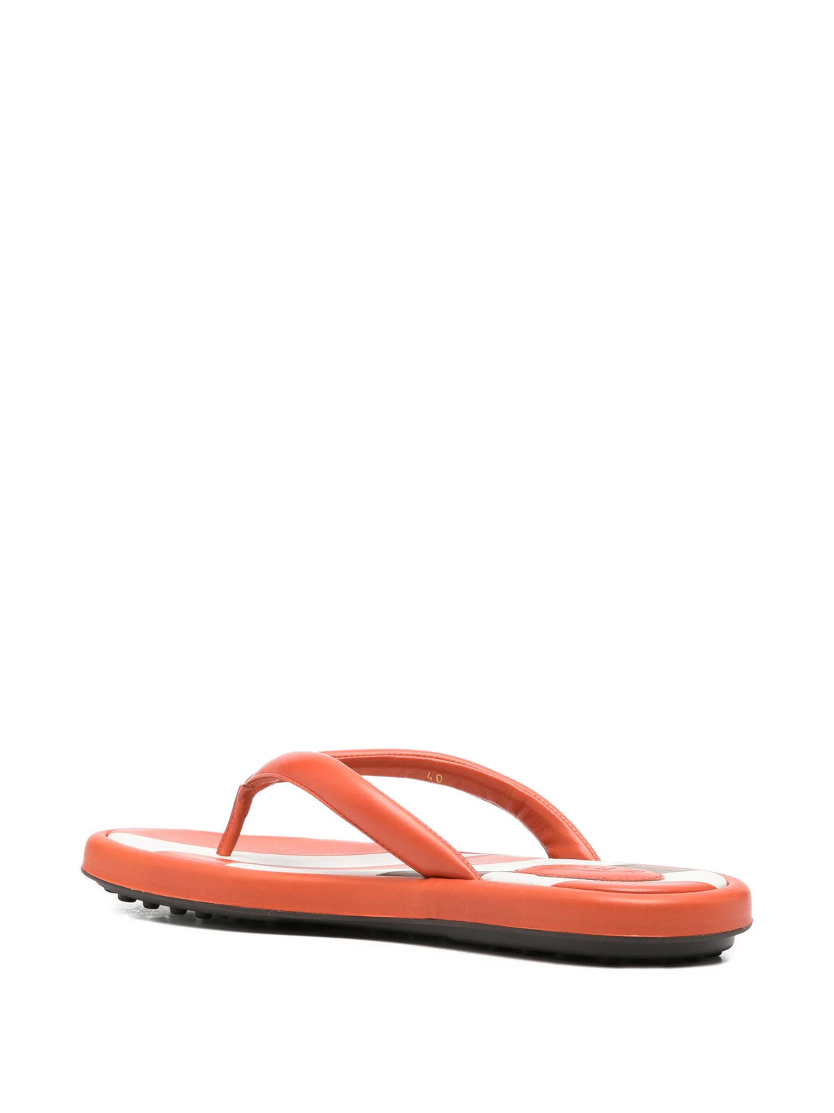 Tod's - Stripe Detail Flip Flops