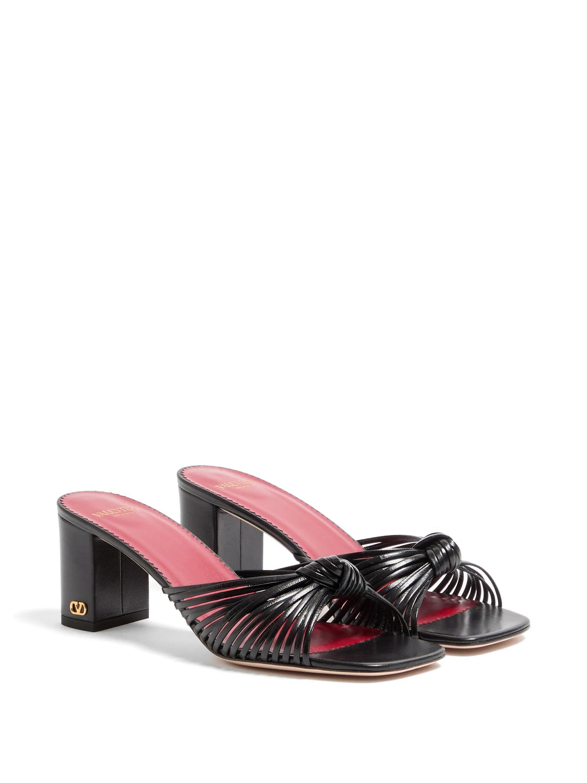 Valentino - Annet Kidskin Slide Sandals 60Mm