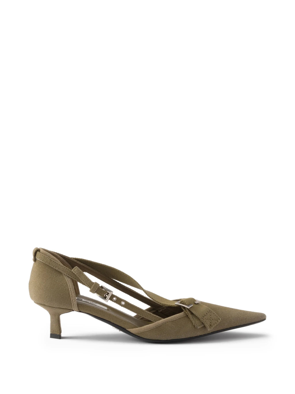 Prada - Buckle-detail Pointed-toe Pumps