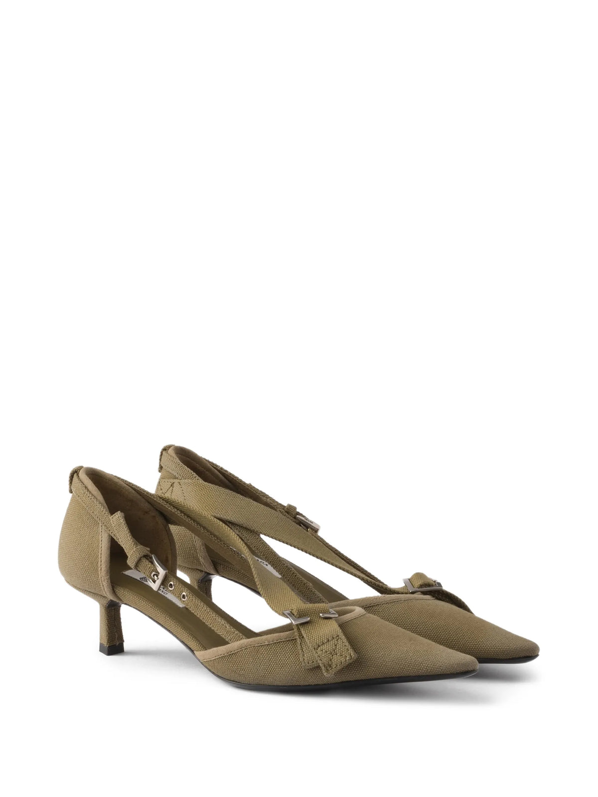 Prada - Buckle-detail Pointed-toe Pumps
