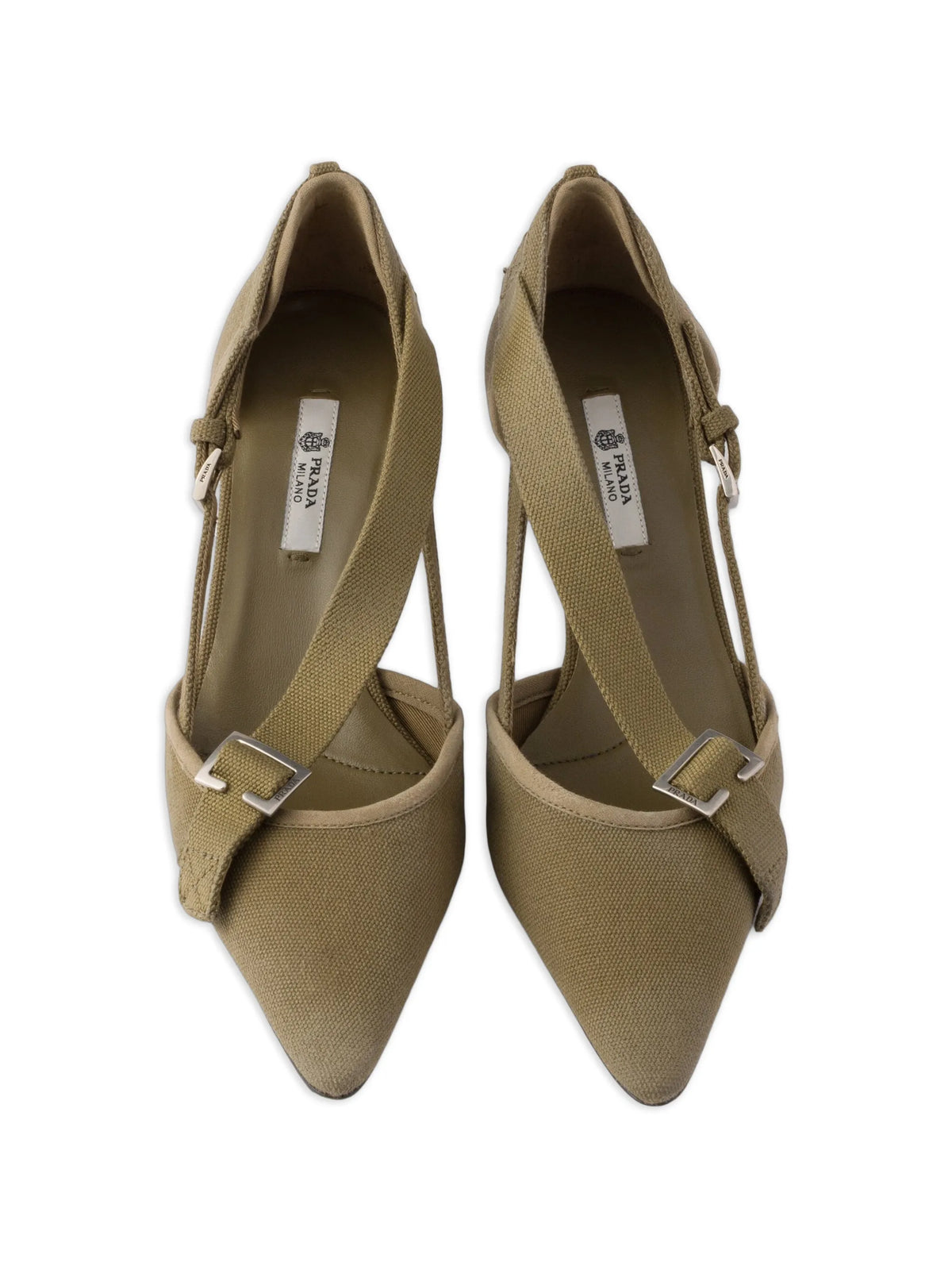 Prada - Buckle-detail Pointed-toe Pumps