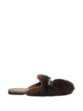 Dolce & Gabbana - Shearling And Suede Slippers