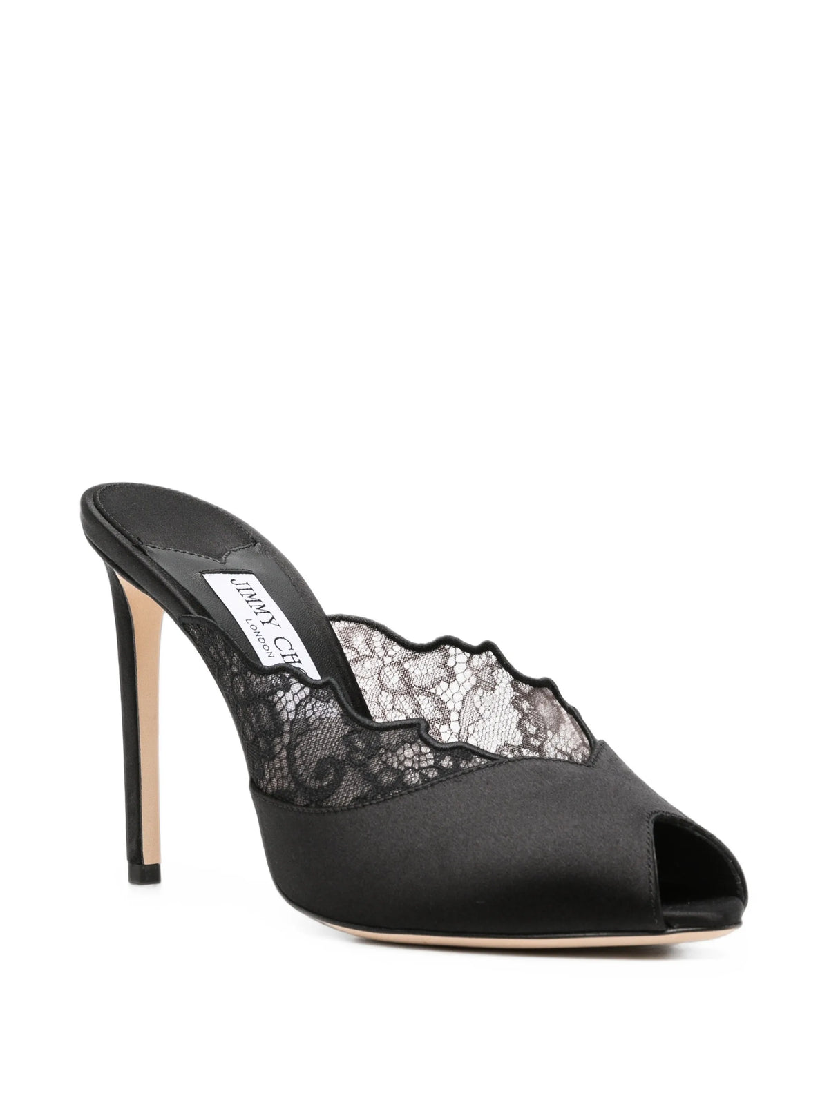 Jimmy Choo - Brigitte Lace Peep-toe Sandals