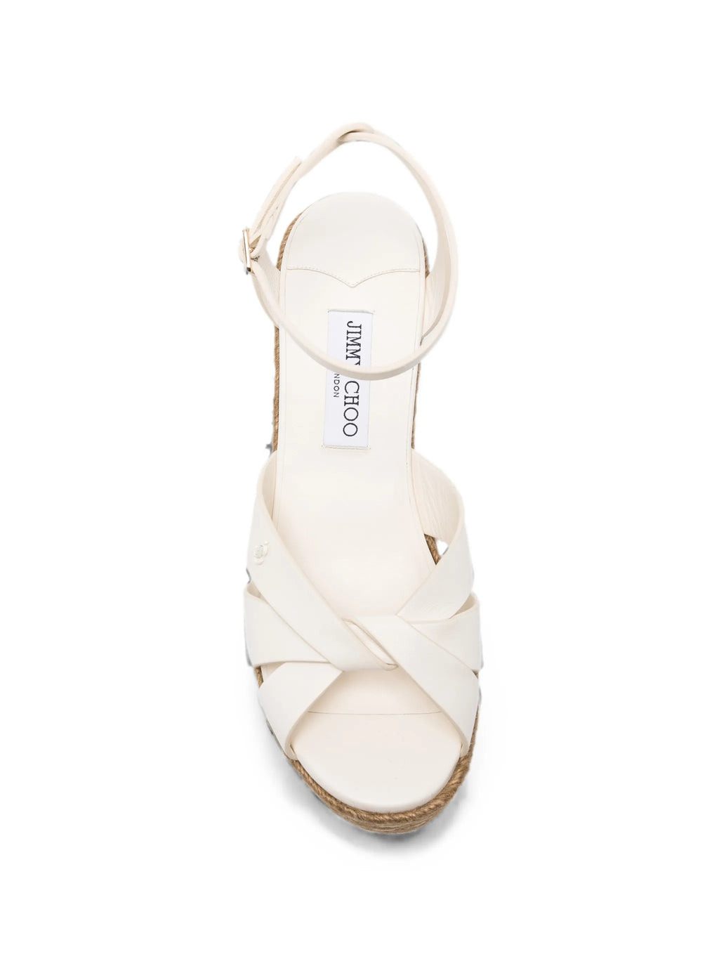 Jimmy Choo - Korra Leather Wedge Espadrilles