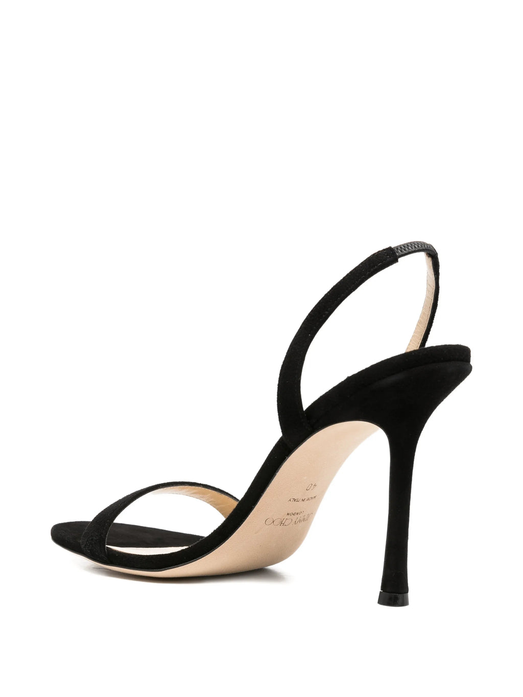Jimmy Choo - Jenn 100 Black Suede Sandals
