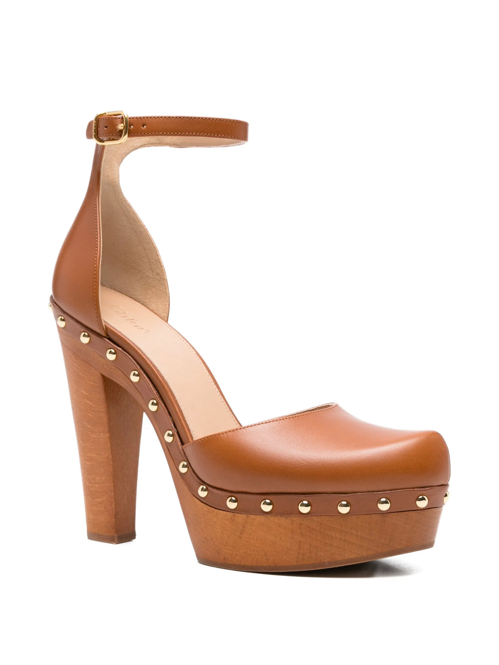 Chloé - Lola Studded Heeled Pumps
