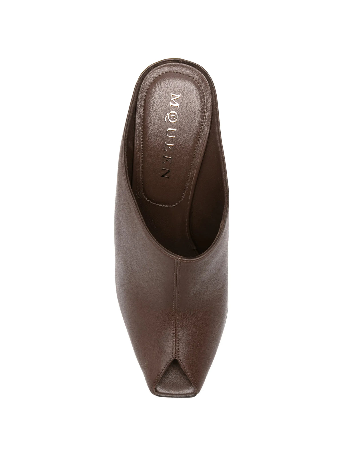 Alexander McQueen - Horn Heel Mules In Black