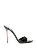 Paris Texas - Lidia Tortoise Patent Leather Mules 105