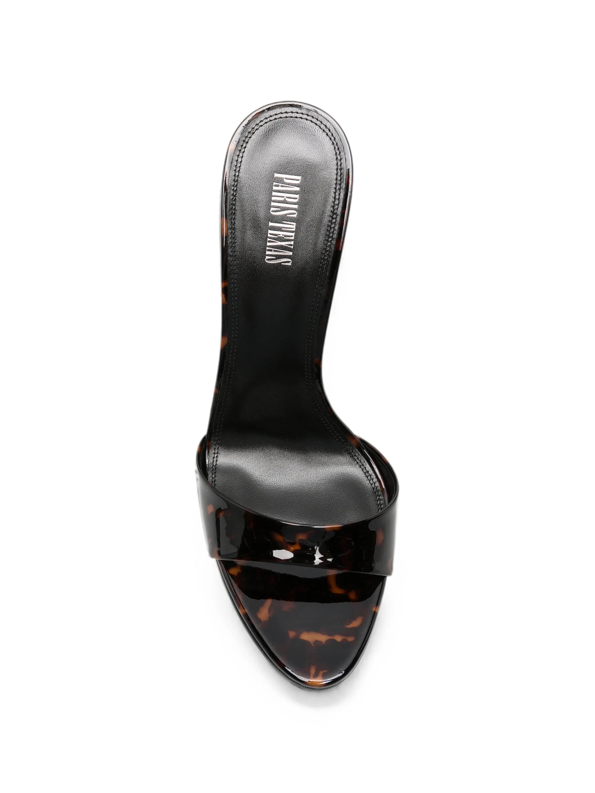 Paris Texas - Lidia Tortoise Patent Leather Mules 105
