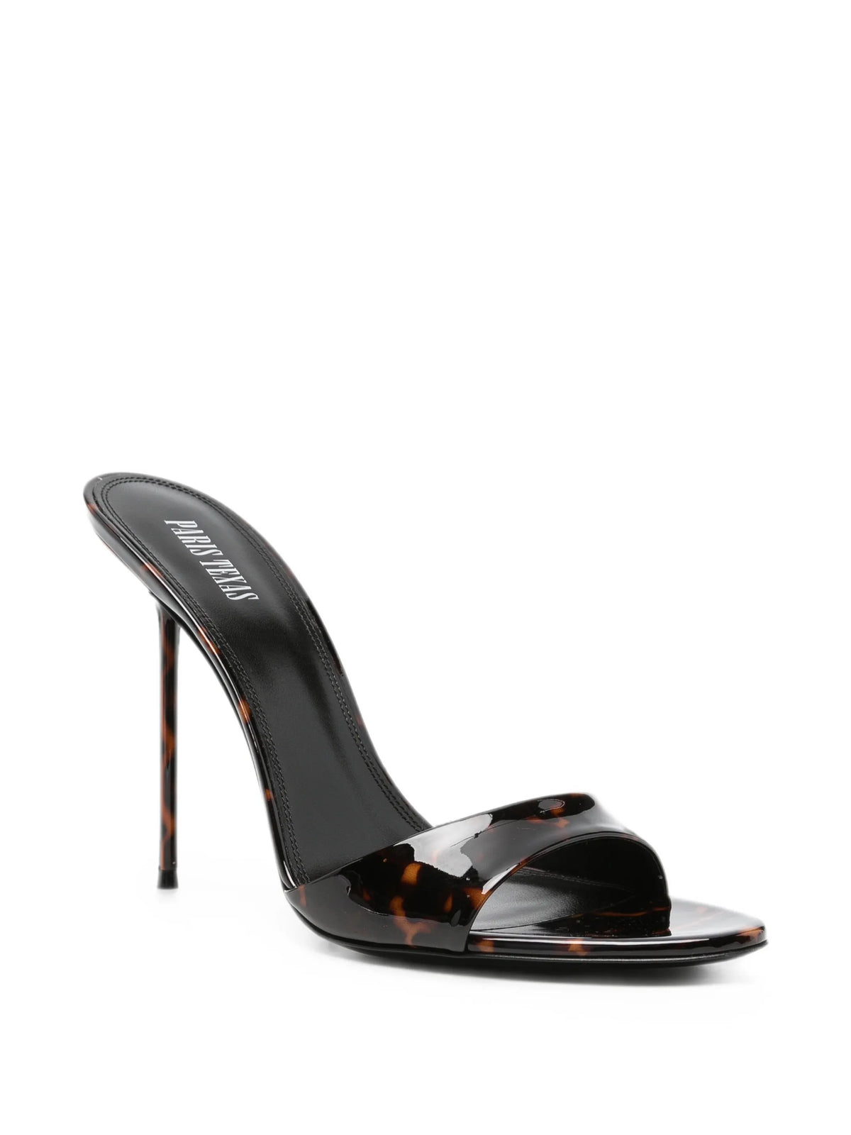 Paris Texas - Lidia Tortoise Patent Leather Mules 105