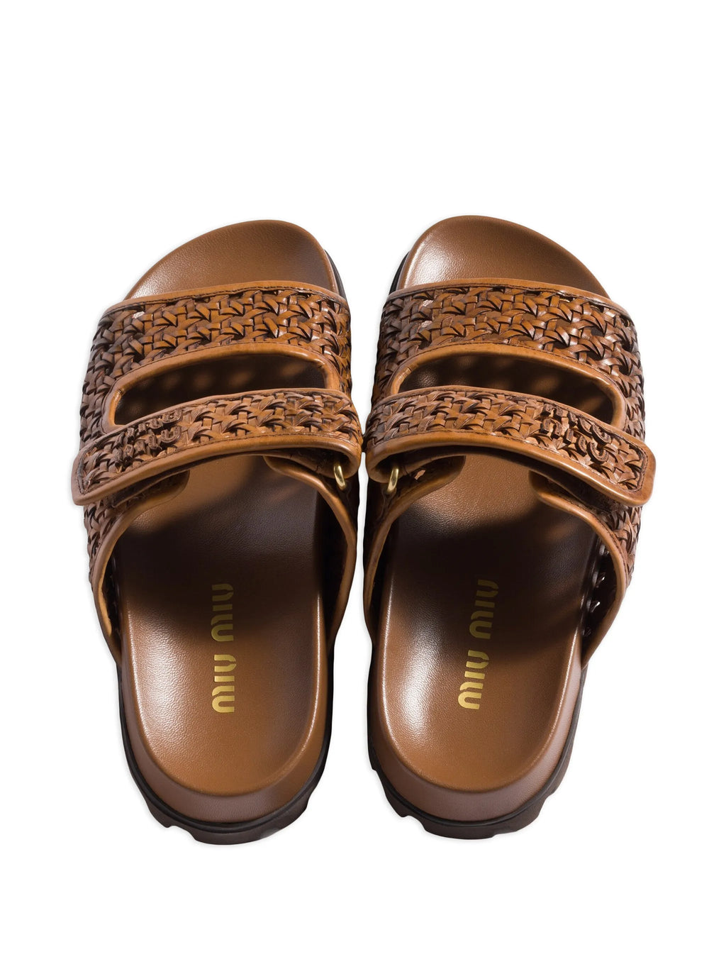 Miu Miu - Woven Leather Sandals