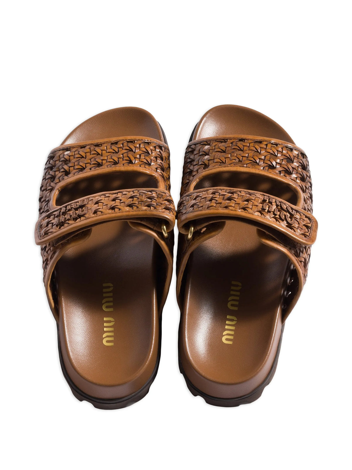 Miu Miu - Woven Leather Sandals