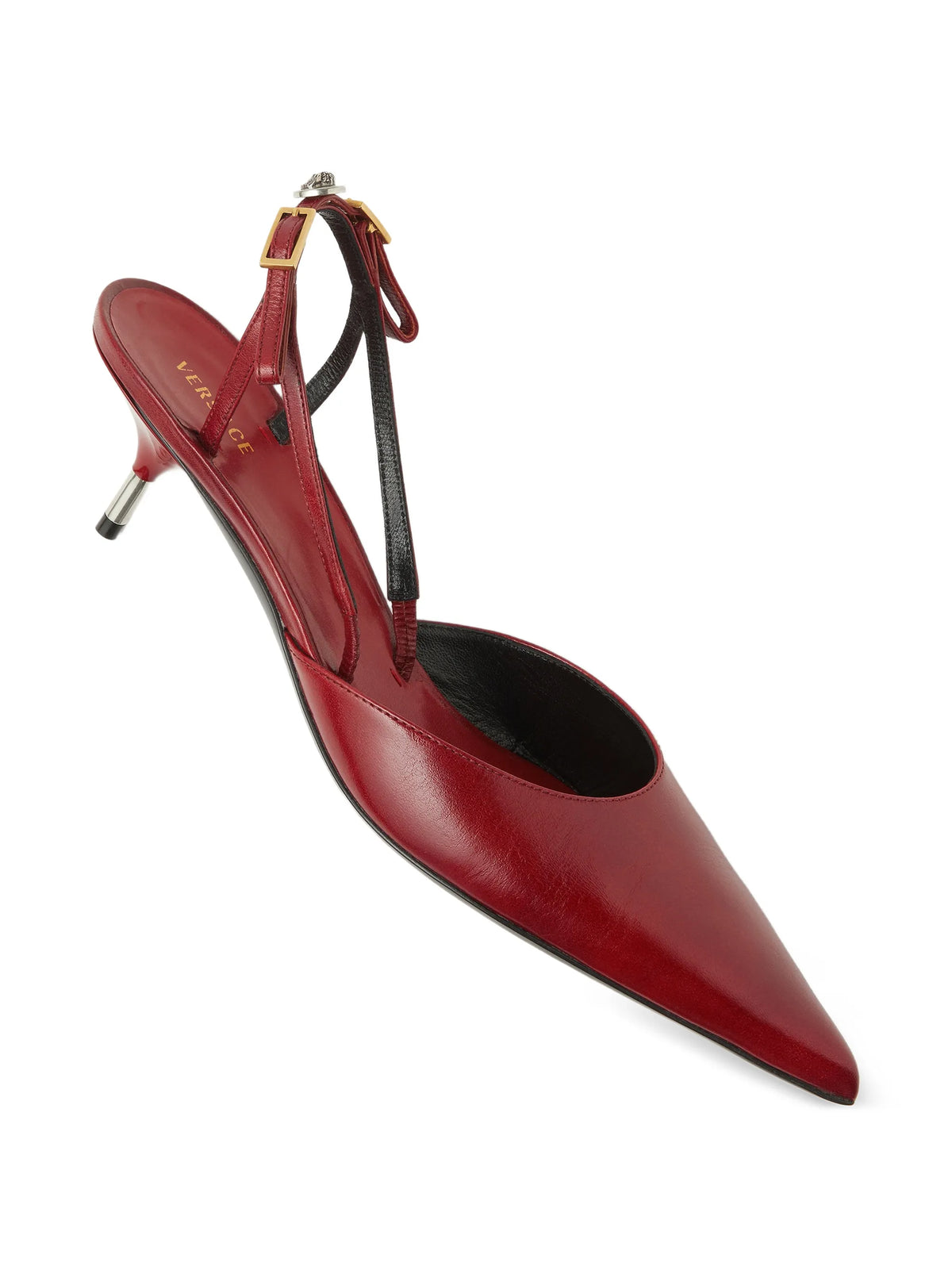 Versace - Point-toe Buckle Pumps