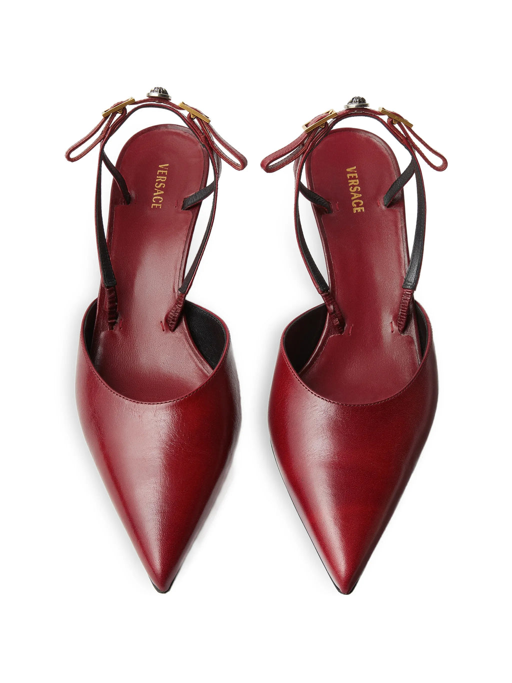 Versace - Point-toe Buckle Pumps