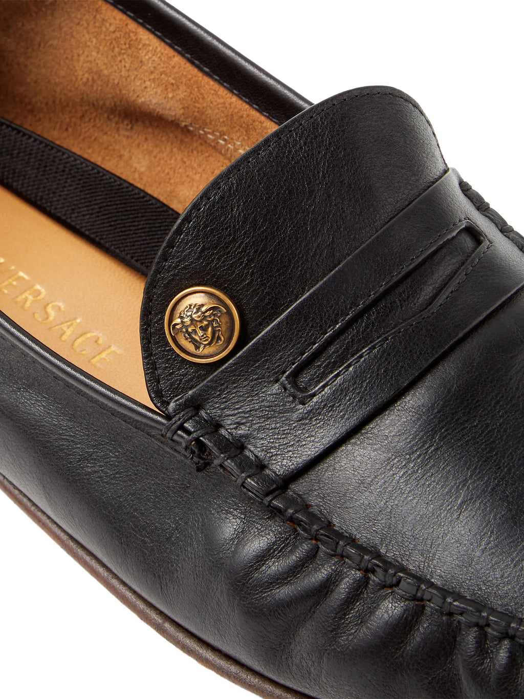 Versace - Guanto Leather Loafers