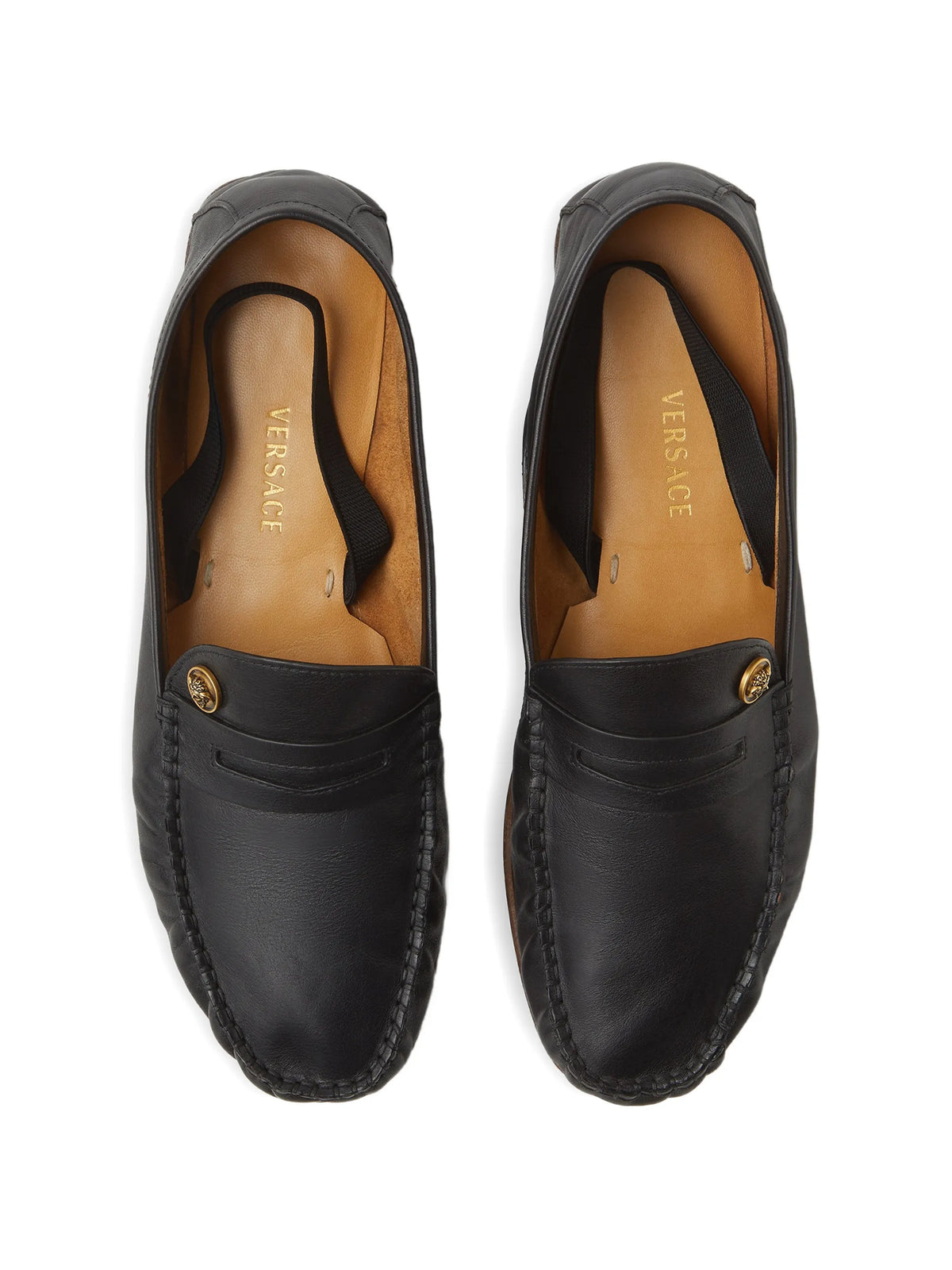 Versace - Guanto Leather Loafers