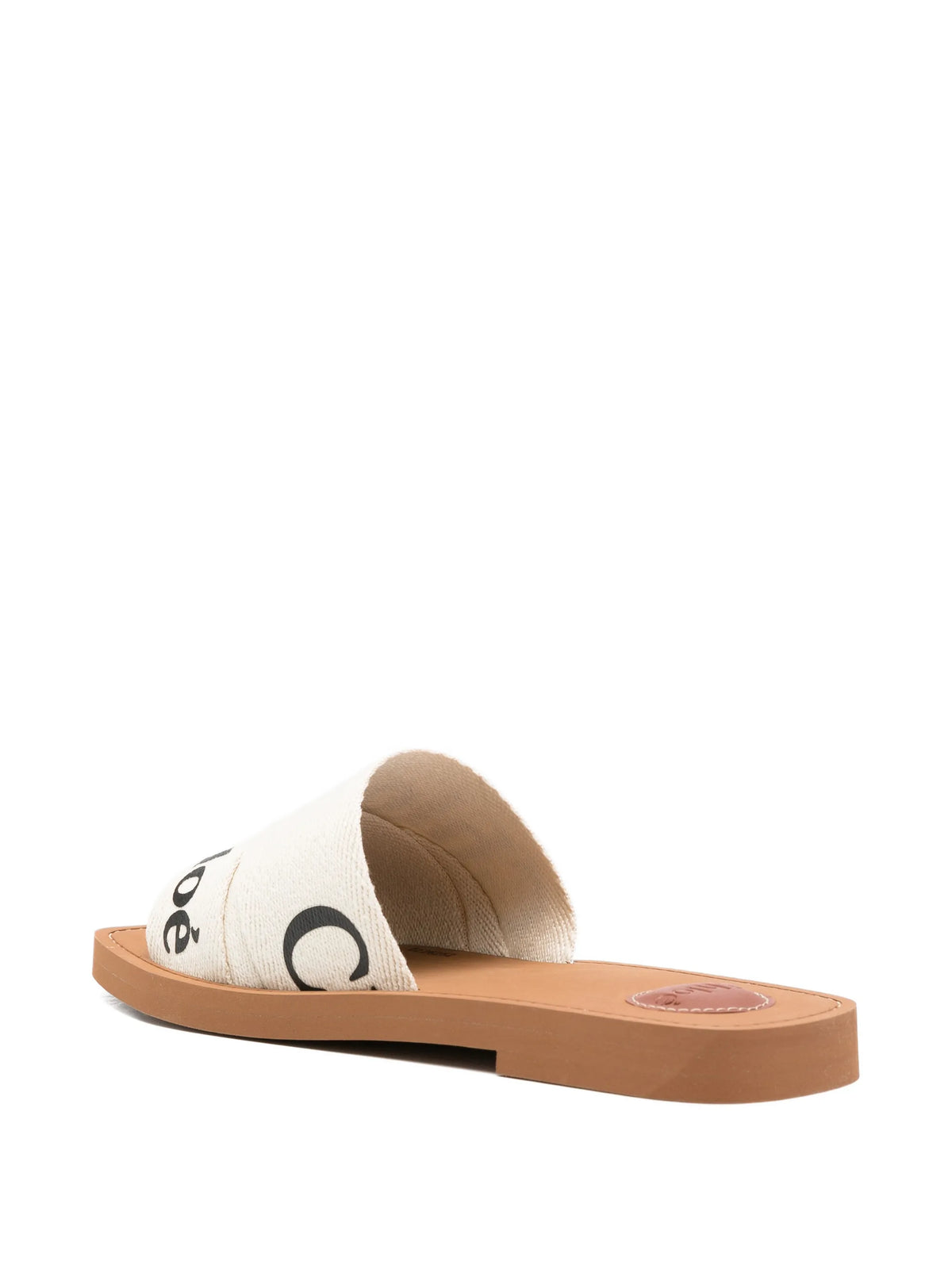 Chloé - Woody Logo-detail Slides