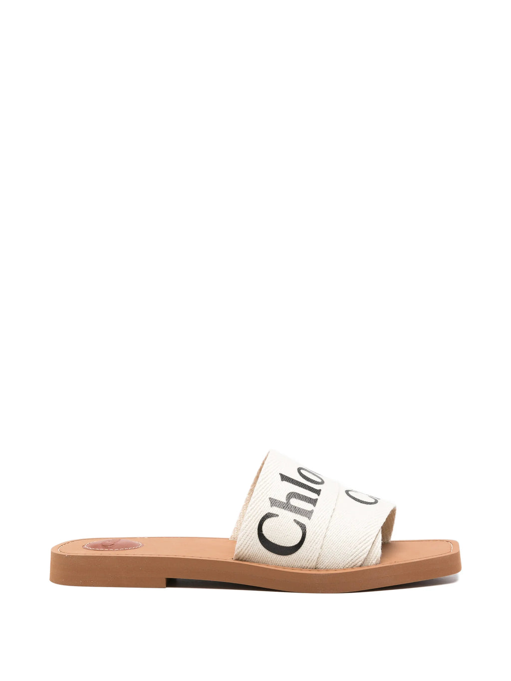 Chloé - Woody Logo-detail Slides