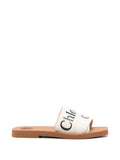 Chloé - Woody Logo-detail Slides