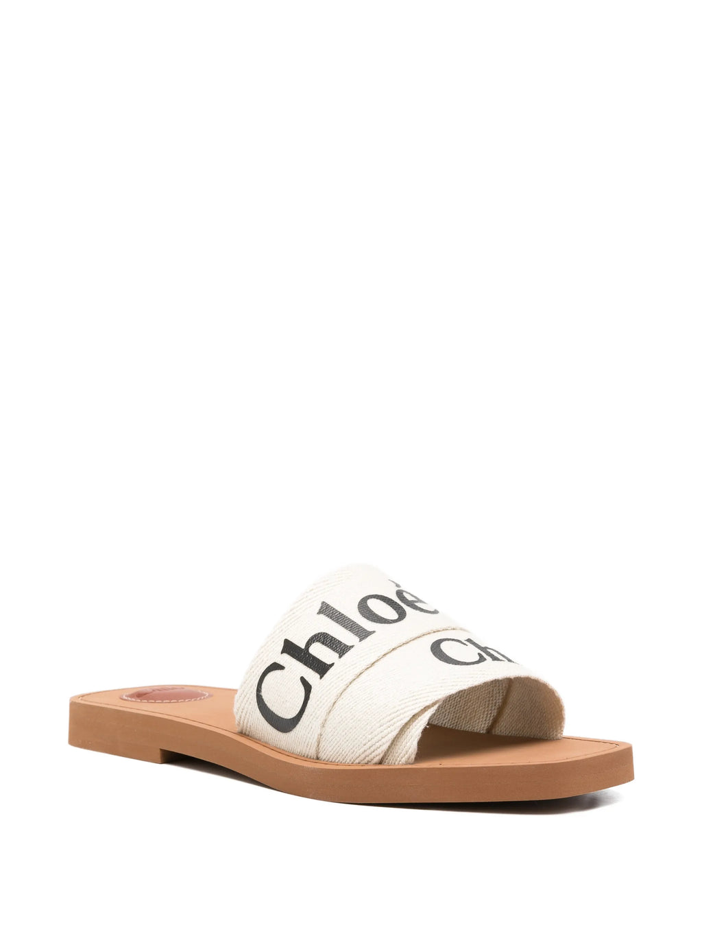 Chloé - Woody Logo-detail Slides