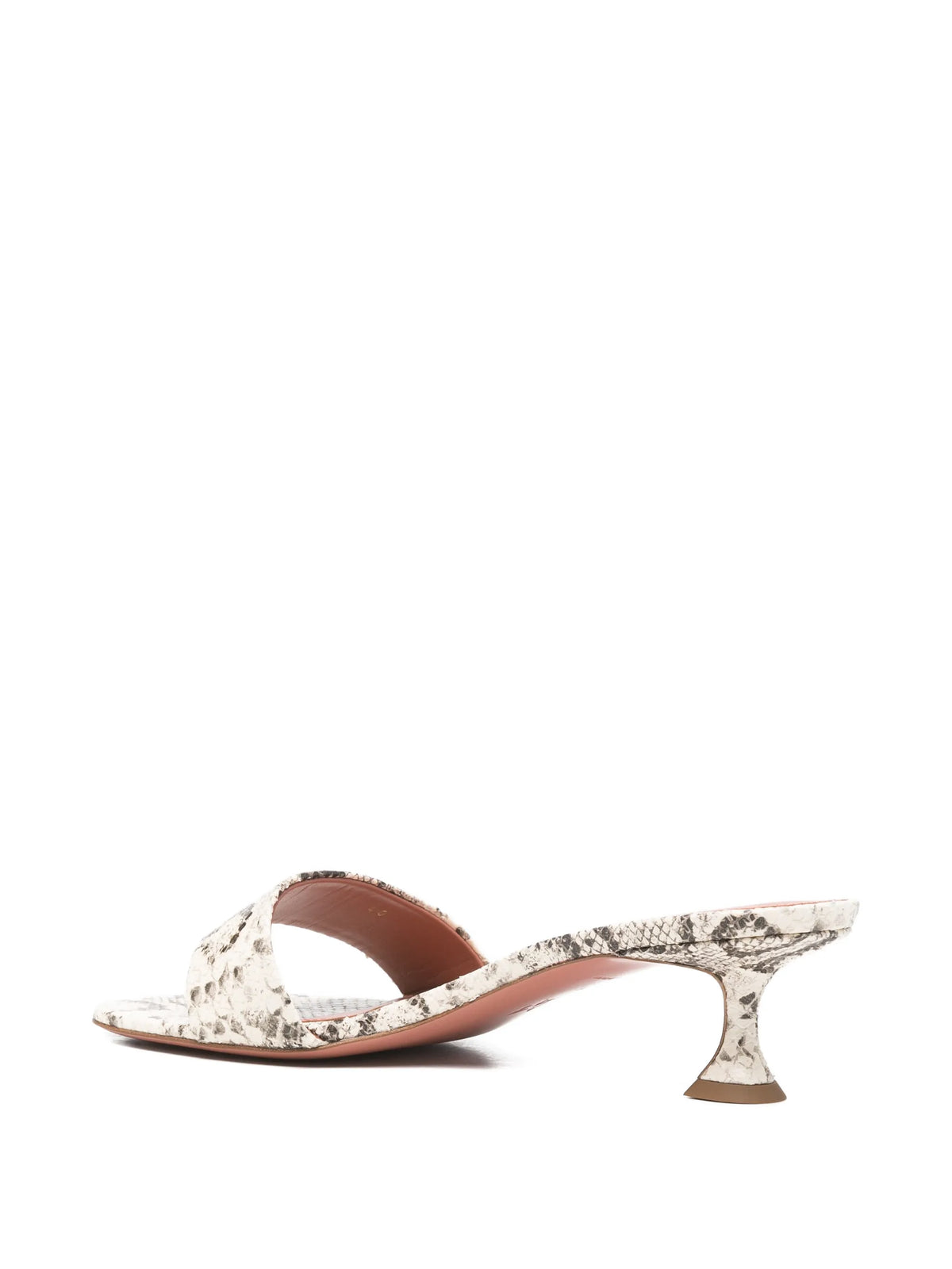 Amina Muaddi - Andreea Slippers 45 Natural Printed Snake