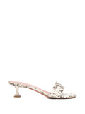 Amina Muaddi - Andreea Slippers 45 Natural Printed Snake