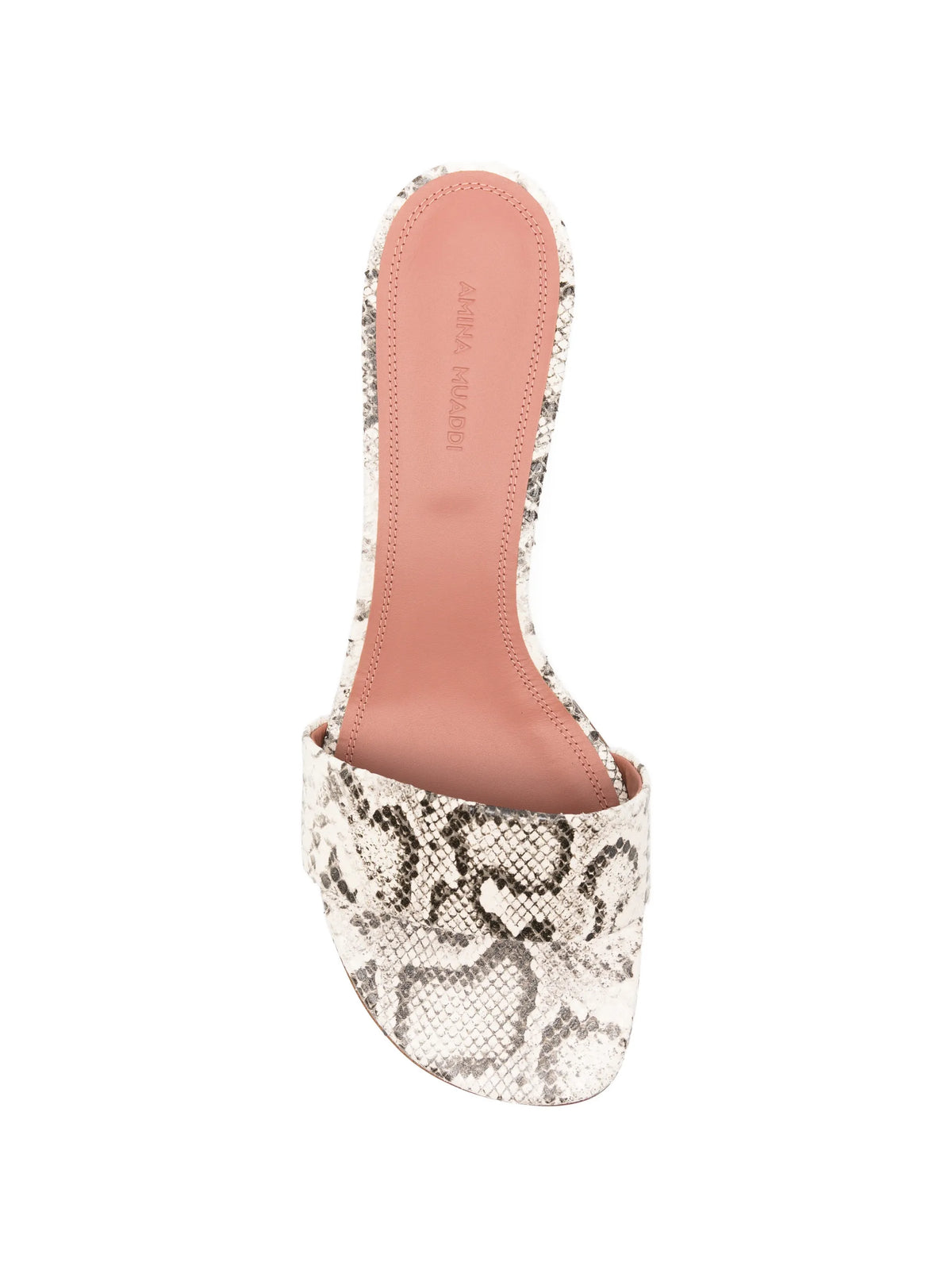Amina Muaddi - Andreea Slippers 45 Natural Printed Snake