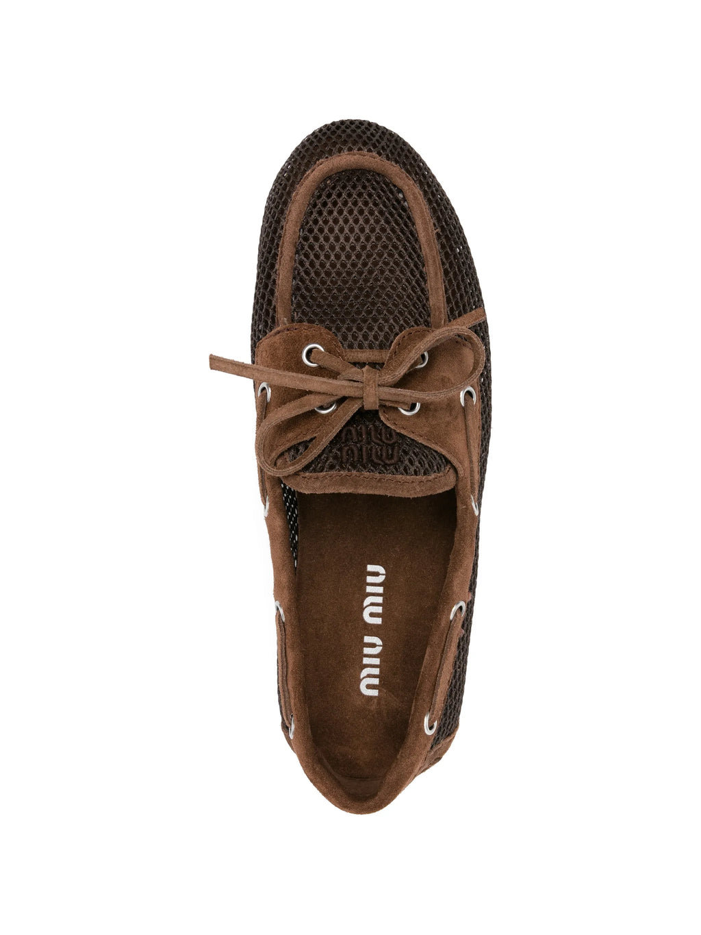 Miu Miu - Bow-tie Mesh Loafers