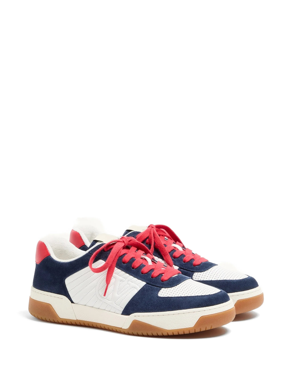 Valentino - Sparry Sneakers In Split Leather And Nappa
