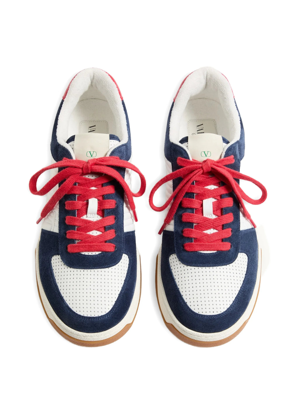 Valentino - Sparry Sneakers In Split Leather And Nappa